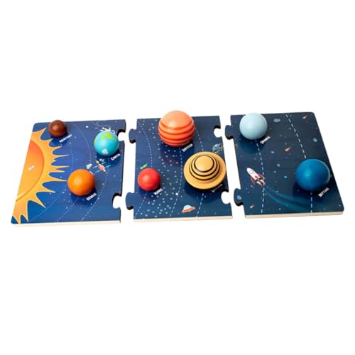 FUNNETOYU Holzspielzeug Planeten Puzzle für Montessori Lernspielzeug Teiliges Sonnensystem Kognitives Holzpuzzle Form und Farberkennung Motorischen Fähigkeiten und Gedächtnis FUNNETOYU Holzspielzeug Planeten Puzzle für Montessori Lernspielzeug Teiliges Sonnensystem Kognitives Holzpuzzle Form und Farberkennung Motorischen Fähigkeiten und Gedächtnis von FUNNETOYU