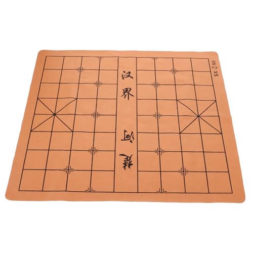 FUNNETOYU Klappbares Doppelseitiges Schachbrett aus Kunstleder für Chinesisches Xiangqi und Go Tragbare Schachmatte Kleines Vielseitiges Marmor Schachbrett Praktische Stabile Spielfläche für FUNNETOYU Klappbares Doppelseitiges Schachbrett aus Kunstleder für Chinesisches Xiangqi und Go Tragbare Schachmatte Kleines Vielseitiges Marmor Schachbrett Praktische Stabile Spielfläche für von FUNNETOYU
