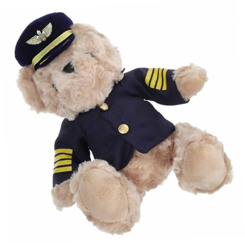 FUNNETOYU Kleiner Pilot Plüschbär Kuscheltier für Junge Mädchen und Dekoratives Stofftier mit Niedlichem Outfit Geschenk für Shower Party und Wohnkultur FUNNETOYU Kleiner Pilot Plüschbär Kuscheltier für Junge Mädchen und Dekoratives Stofftier mit Niedlichem Outfit Geschenk für Shower Party und Wohnkultur von FUNNETOYU
