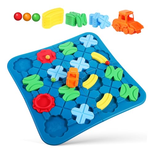 FUNNETOYU Logisches Brettspiel für Straßenbau Lernspielzeug für Vorschule Fördert Kognitive Fähigkeiten und Interaktives Lernen Sicheres und Unterhaltsames FUNNETOYU Logisches Brettspiel für Straßenbau Lernspielzeug für Vorschule Fördert Kognitive Fähigkeiten und Interaktives Lernen Sicheres und Unterhaltsames von FUNNETOYU