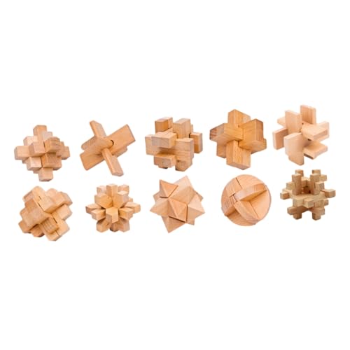 FUNNETOYU Luban Lock Puzzle Set aus Holz Teiliges Iq für Erwachsene und Fördert Geschicklichkeit und Stressabbau für DIY Partys und Kreative Spiele FUNNETOYU Luban Lock Puzzle Set aus Holz Teiliges Iq für Erwachsene und Fördert Geschicklichkeit und Stressabbau für DIY Partys und Kreative Spiele von FUNNETOYU