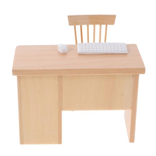 FUNNETOYU Mini-Möbelmodell Dollhouse -Tisch und Stuhl Mini-Holzstuhl Miniaturstühle zum Basteln puppenhaus Wohnzimmer möbel Miniaturmöbel-Spielset winzige Möbel Miniaturbüromöbel Harz Beige FUNNETOYU Mini-Möbelmodell Dollhouse -Tisch und Stuhl Mini-Holzstuhl Miniaturstühle zum Basteln puppenhaus Wohnzimmer möbel Miniaturmöbel-Spielset winzige Möbel Miniaturbüromöbel Harz Beige von FUNNETOYU