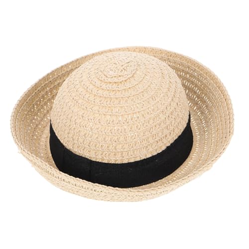 FUNNETOYU Mini Strohhut für Puppen Kleines Handgefertigtes Accessoire aus Robustem Stroh Modischer Miniatur Sonnenhut für DIY Bastelprojekte Puppenhäuser und Kreative Dekoration FUNNETOYU Mini Strohhut für Puppen Kleines Handgefertigtes Accessoire aus Robustem Stroh Modischer Miniatur Sonnenhut für DIY Bastelprojekte Puppenhäuser und Kreative Dekoration von FUNNETOYU