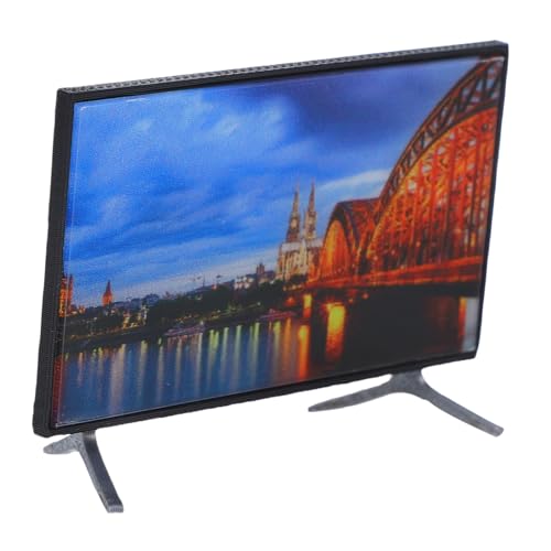 FUNNETOYU Miniatur Fernseher für Puppenhaus Stabiles Pla Material Realistische LCD Bildschirm Simulation Kleines Möbelmodell für Puppenzimmer Dekoration Geeignet für Mädchen Dollhouse FUNNETOYU Miniatur Fernseher für Puppenhaus Stabiles Pla Material Realistische LCD Bildschirm Simulation Kleines Möbelmodell für Puppenzimmer Dekoration Geeignet für Mädchen Dollhouse von FUNNETOYU