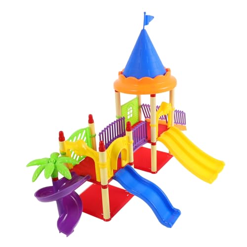 FUNNETOYU Miniatur Kinderrutsche Spielplatz Modell Puppenhaus Zubehör Kleine Rutsche für Motorische Entwicklung Kreatives FUNNETOYU Miniatur Kinderrutsche Spielplatz Modell Puppenhaus Zubehör Kleine Rutsche für Motorische Entwicklung Kreatives von FUNNETOYU