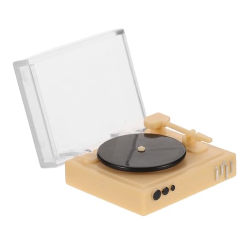 FUNNETOYU Miniatur Puppenhaus Modell Vintage Retro Schallplattenspieler Simulation Miniatur Cd Player Zubehör für DIY Puppenhaus Schlafzimmer Wohnzimmer Dekoration FUNNETOYU Miniatur Puppenhaus Modell Vintage Retro Schallplattenspieler Simulation Miniatur Cd Player Zubehör für DIY Puppenhaus Schlafzimmer Wohnzimmer Dekoration von FUNNETOYU