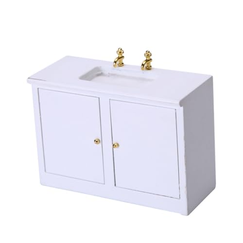 FUNNETOYU Miniatur Waschtisch Modell Weißes Badezimmer Waschbecken Möbel Accessoire Für Puppenhaus Miniaturmöbel Für DIY Spielzeug Und Miniaturhäuser FUNNETOYU Miniatur Waschtisch Modell Weißes Badezimmer Waschbecken Möbel Accessoire Für Puppenhaus Miniaturmöbel Für DIY Spielzeug Und Miniaturhäuser von FUNNETOYU
