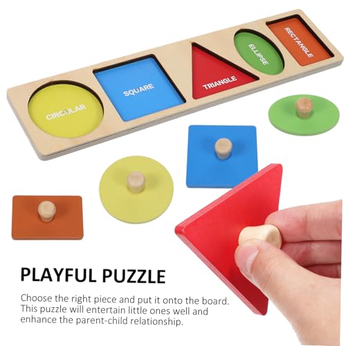 FUNNETOYU Montessori Holzpuzzle Handgriff Geometrische Formen Lernspielzeug Vorschulkinder Fördert Feinmotorik Stabil und Bunt Holzgriffloch Puzzle Ab Jahr FUNNETOYU Montessori Holzpuzzle Handgriff Geometrische Formen Lernspielzeug Vorschulkinder Fördert Feinmotorik Stabil und Bunt Holzgriffloch Puzzle Ab Jahr von FUNNETOYU