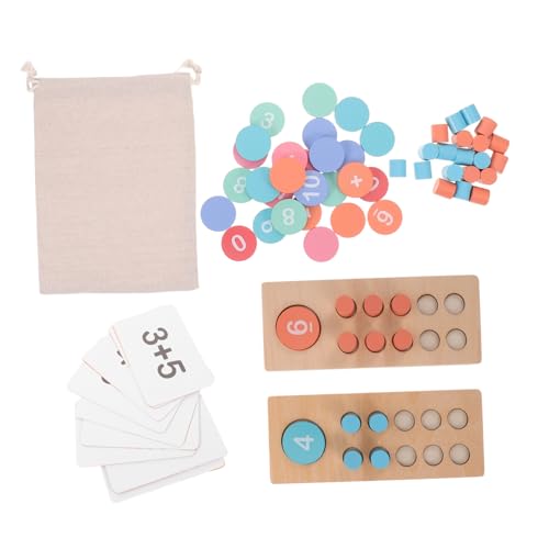 FUNNETOYU Montessori Mathe Lernspielzeug Holzzählrahmen mit Bunten Blöcken Tragbares Pädagogisches Rechenhilfe für Addition Subtraktion und Zählfähigkeiten Kompakt für Schule und Reisen FUNNETOYU Montessori Mathe Lernspielzeug Holzzählrahmen mit Bunten Blöcken Tragbares Pädagogisches Rechenhilfe für Addition Subtraktion und Zählfähigkeiten Kompakt für Schule und Reisen von FUNNETOYU