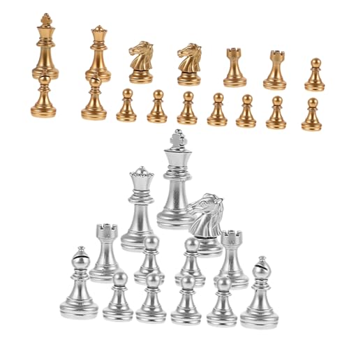 FUNNETOYU Plastik Schachfiguren Wiederverwendbar Leicht Kompakt Kleine Internationale Schachspiel Figuren Für Reise Und Wettbewerb Ohne Schachbrett FUNNETOYU Plastik Schachfiguren Wiederverwendbar Leicht Kompakt Kleine Internationale Schachspiel Figuren Für Reise Und Wettbewerb Ohne Schachbrett von FUNNETOYU