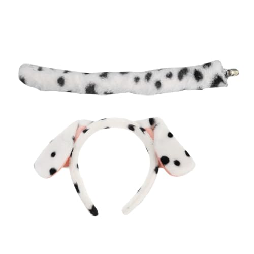 FUNNETOYU Plüsch Dalmatiner Welpen Ohr Haarband mit Weiches Cosplay Hundekostüm Requisite für Bühne Karneval Party Verstellbar Bequem Langlebig Geeignet für Fasching und Kostümfest FUNNETOYU Plüsch Dalmatiner Welpen Ohr Haarband mit Weiches Cosplay Hundekostüm Requisite für Bühne Karneval Party Verstellbar Bequem Langlebig Geeignet für Fasching und Kostümfest von FUNNETOYU