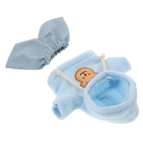 FUNNETOYU Plüschbär Kleidung Set Kuscheltier Outfit mit Blauem Hoodie und Hellblauen Jeanshose Weiche Stofftierkleidung für Mädchen Puppen und Gefüllte Tiere Austauschbares Puppenkostüm für FUNNETOYU Plüschbär Kleidung Set Kuscheltier Outfit mit Blauem Hoodie und Hellblauen Jeanshose Weiche Stofftierkleidung für Mädchen Puppen und Gefüllte Tiere Austauschbares Puppenkostüm für von FUNNETOYU