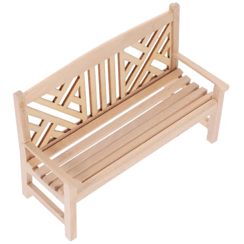 FUNNETOYU Puppenhausmöbel Handgefertigte Mini Gartenbank Langlebig und Tragbar Dekoratives Möbel für DIY und Puppenhaus Szenen FUNNETOYU Puppenhausmöbel Handgefertigte Mini Gartenbank Langlebig und Tragbar Dekoratives Möbel für DIY und Puppenhaus Szenen von FUNNETOYU