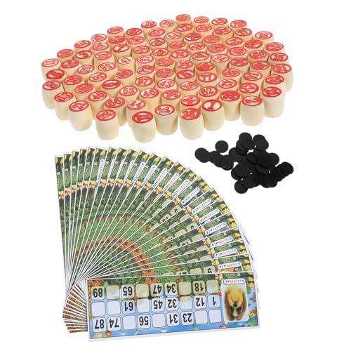 FUNNETOYU Russisches Lotto Spielset aus Holz mit Zahlenkärtchen und Schachfiguren Kompakt und Leicht Familienspiel und Partyspiel für Erwachsene und Praktisches Bingo Zubehör FUNNETOYU Russisches Lotto Spielset aus Holz mit Zahlenkärtchen und Schachfiguren Kompakt und Leicht Familienspiel und Partyspiel für Erwachsene und Praktisches Bingo Zubehör von FUNNETOYU