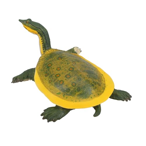 FUNNETOYU -Schildkrötenmodell Schildkrötenrampe Figuren Miniatur Kinderspielzeug Schildkröte Tier Modell simuliertes Tiermodell simuliertes Schildkrötenmodell Abs Yellow von FUNNETOYU