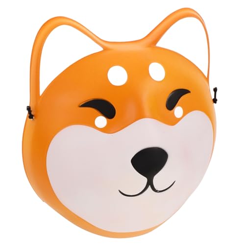 FUNNETOYU Shiba Inu-maske Partyzubehör Für Hundegeburtstage Requisiten Für Halloween-masken Kostümmasken Tier-cosplay-maske Maskenstütze Tiermasken Halloween-tiermaske Kostüm Maske Plastik von FUNNETOYU