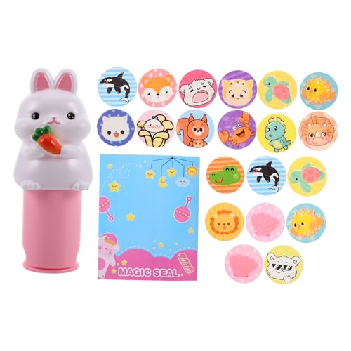 FUNNETOYU Stempel mit Wasserdichten Cartoon Motiven Selbstfärbender Sticker Stamper für Jungen und Mädchen für DIY Basteln Scrapbooking und Belohnungen Fördert Kognitive Entwicklung FUNNETOYU Stempel mit Wasserdichten Cartoon Motiven Selbstfärbender Sticker Stamper für Jungen und Mädchen für DIY Basteln Scrapbooking und Belohnungen Fördert Kognitive Entwicklung von FUNNETOYU