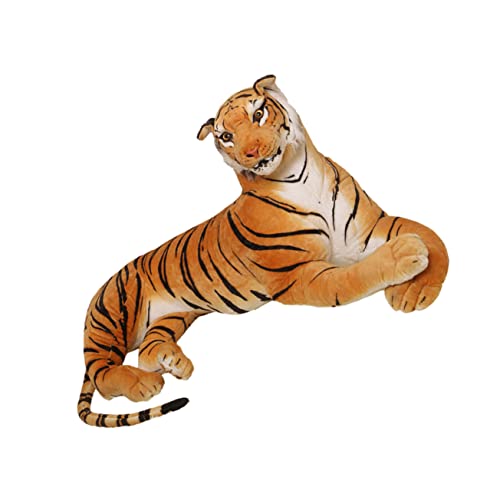 FUNNETOYU Stoffpuppen Animal Toys Tier plushible snugible bidoof Plush Tierisches plushbit ausgestopftes Tierspielzeug Tiger Simulation Tiger Tigerpuppe Orange von FUNNETOYU