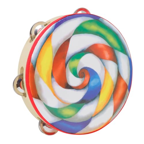 FUNNETOYU Tamburin Lollipop Handtrommel Musikinstrument Handglocke Farbenfroh Robust Pädagogisch Geeignet für Rhythmusförderung und Musikalische Früherziehung FUNNETOYU Tamburin Lollipop Handtrommel Musikinstrument Handglocke Farbenfroh Robust Pädagogisch Geeignet für Rhythmusförderung und Musikalische Früherziehung von FUNNETOYU
