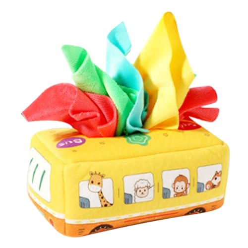 FUNNETOYU Tissue Box Toy mit Bus Design Ab Jahr Reißfestes Buntes Montessori Lernspielzeug für Kleinkinder Handkoordination Kreativität und Farberkennung FUNNETOYU Tissue Box Toy mit Bus Design Ab Jahr Reißfestes Buntes Montessori Lernspielzeug für Kleinkinder Handkoordination Kreativität und Farberkennung von FUNNETOYU