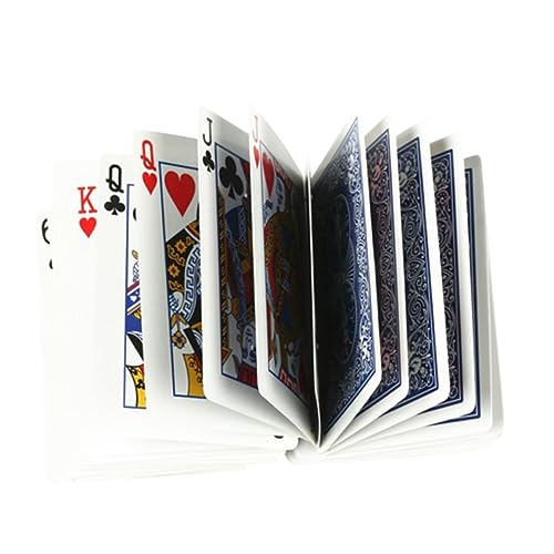 FUNNETOYU Trickkarten Prop Amusement Unterhaltung Partyzubehör kartenhalter Spielkarten Poker Sets Deck of Cards Zaubertrick Spielkartenmagie Requisitenkarten Stütze Leistungskarten Blue von FUNNETOYU