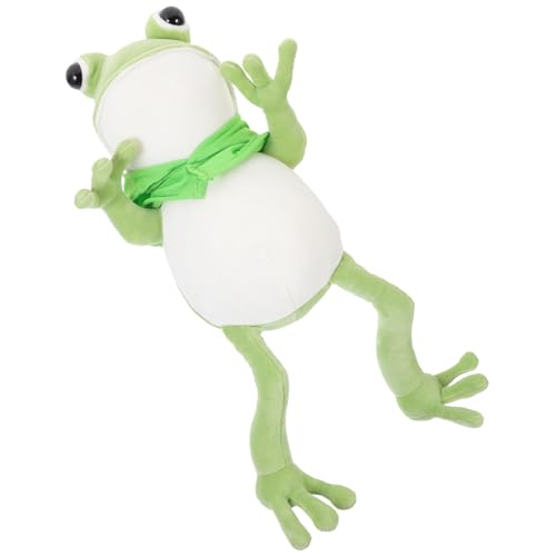 FUNNETOYU Weiches Plüsch Frosch Kuscheltier Niedliches Gefülltes Stofftier Kuschelige Froschpuppe als Geschenk Gemütliches Plüschtier für Erwachsene Deko für Schlafzimmer und Sofa FUNNETOYU Weiches Plüsch Frosch Kuscheltier Niedliches Gefülltes Stofftier Kuschelige Froschpuppe als Geschenk Gemütliches Plüschtier für Erwachsene Deko für Schlafzimmer und Sofa von FUNNETOYU