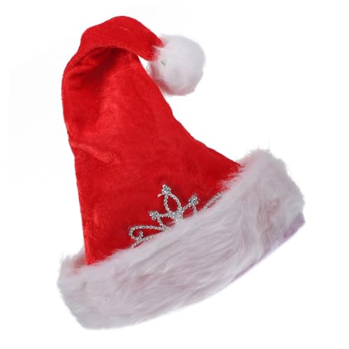 FUNNETOYU Weihnachtsmütze Unisex Roter Plüsch Nikolausmütze Weihnachtsmannhut Weicher Warmer Festlicher Weihnachtskopfschmuck Für Weihnachtsfeier Familienparty FUNNETOYU Weihnachtsmütze Unisex Roter Plüsch Nikolausmütze Weihnachtsmannhut Weicher Warmer Festlicher Weihnachtskopfschmuck Für Weihnachtsfeier Familienparty von FUNNETOYU