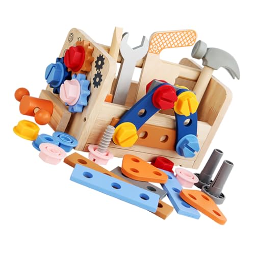 FUNNETOYU Werkzeugset aus Holz Buntes Lernspielzeug für Jungen und Mädchen Ab Jahren Pädagogisches DIY Werkzeugkasten Kreativität und Feinmotorik FUNNETOYU Werkzeugset aus Holz Buntes Lernspielzeug für Jungen und Mädchen Ab Jahren Pädagogisches DIY Werkzeugkasten Kreativität und Feinmotorik von FUNNETOYU
