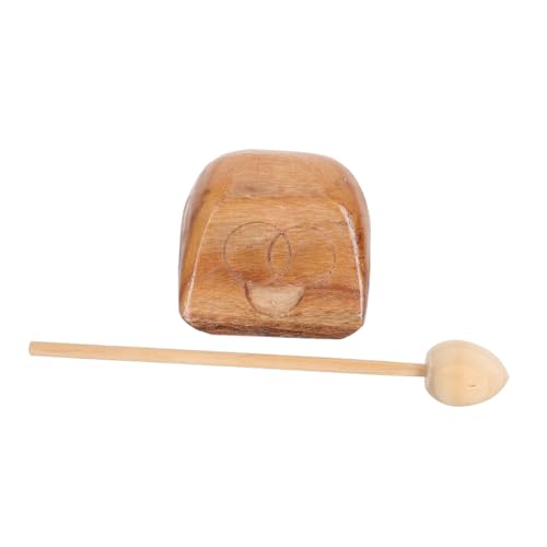 FUNOMOCYA 1 Satz Fisch Aus Holz Spielzeug Musikinstrumente Percussion-holzblock Bausatz Holzschnitt Schlaginstrument Musikversorgung Holzblock Mit Stock Instrumentenversorgung von FUNOMOCYA