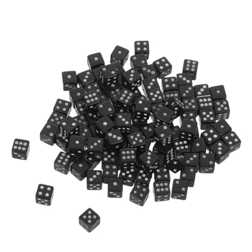FUNOMOCYA 100 Stück Mini Schwarze Würfel Kleine Spielwürfel Aus Kunststoff Für Brettspiele Partyspiele Mit Klar Sichtbaren Punkten Vielseitig Für Lernen Und Unterhaltung FUNOMOCYA 100 Stück Mini Schwarze Würfel Kleine Spielwürfel Aus Kunststoff Für Brettspiele Partyspiele Mit Klar Sichtbaren Punkten Vielseitig Für Lernen Und Unterhaltung von FUNOMOCYA
