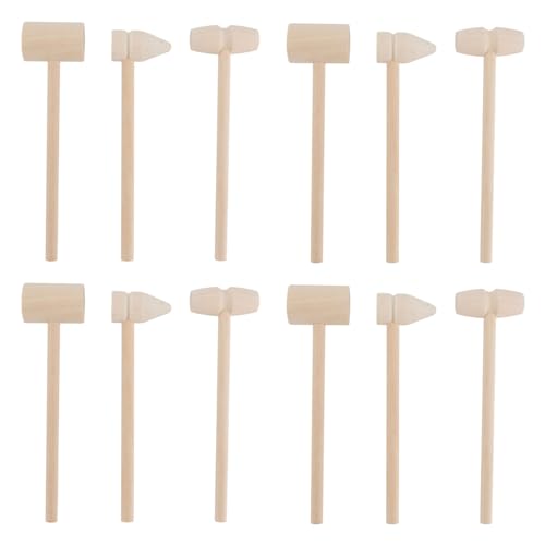 FUNOMOCYA 12 Stück Teiliges Holz Mini Hammer Lernspielzeug Handliche Leichte Hämmer für Krabbenöffnen und Motorische für Interaktives und Dekorative Nutzung FUNOMOCYA 12 Stück Teiliges Holz Mini Hammer Lernspielzeug Handliche Leichte Hämmer für Krabbenöffnen und Motorische für Interaktives und Dekorative Nutzung von FUNOMOCYA