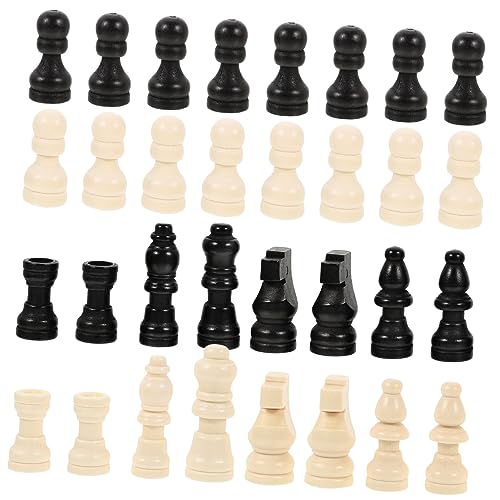 FUNOMOCYA 2 Sätze Mini Holz Schachfiguren Kleine Internationale Schachfiguren aus Holz Kompakt Leicht für Schachbrett Zubehör Ersatzteile für Brettspiele FUNOMOCYA 2 Sätze Mini Holz Schachfiguren Kleine Internationale Schachfiguren aus Holz Kompakt Leicht für Schachbrett Zubehör Ersatzteile für Brettspiele von FUNOMOCYA