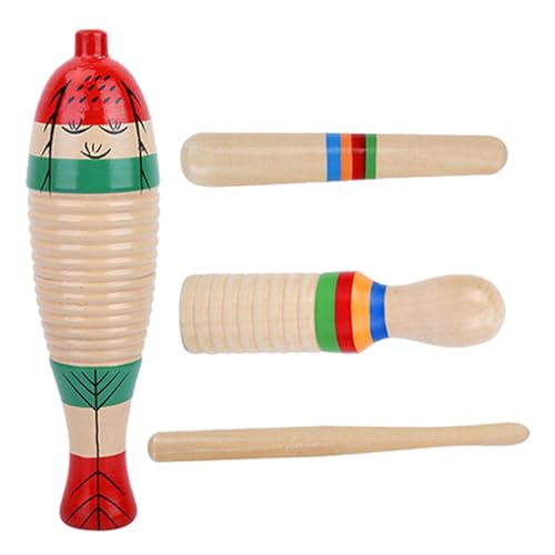 FUNOMOCYA 2 Sätze Teiliges Holz-Guiro-Percussion Sticks Kindgerechtes Anfänger-Musikinstrument Sicher und Langlebig Fördert Hand-Auge-koordination für Musikalische Früherziehung FUNOMOCYA 2 Sätze Teiliges Holz-Guiro-Percussion Sticks Kindgerechtes Anfänger-Musikinstrument Sicher und Langlebig Fördert Hand-Auge-koordination für Musikalische Früherziehung von FUNOMOCYA