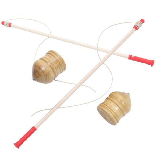 FUNOMOCYA 2 Sätze Traditioneller Holz Jo Jo mit Stab Pädagogisches Gyro für Erwachsene zur Motorischer Fähigkeiten und Fitness Handgefertigtes Holzspielzeug für Familie und Freizeit FUNOMOCYA 2 Sätze Traditioneller Holz Jo Jo mit Stab Pädagogisches Gyro für Erwachsene zur Motorischer Fähigkeiten und Fitness Handgefertigtes Holzspielzeug für Familie und Freizeit von FUNOMOCYA