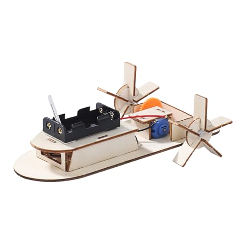 FUNOMOCYA 2 Stück Teiliges DIY Holzboot Modellbausatz mit Elektrischem Motor Pädagogisches Wissenschaftsspielzeug für Naturbelassenes Sicheres Holz für Experimentelles Zufällige Farbe FUNOMOCYA 2 Stück Teiliges DIY Holzboot Modellbausatz mit Elektrischem Motor Pädagogisches Wissenschaftsspielzeug für Naturbelassenes Sicheres Holz für Experimentelles Zufällige Farbe von FUNOMOCYA