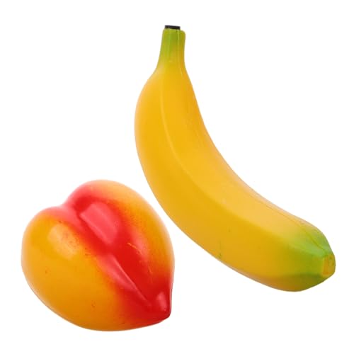 FUNOMOCYA 2 Stück Teiliges Früchte Rassel Percussion Shaker aus Robustem Kunststoff Realistische Fruchtform Banane Pfirsich Fördert Rhythmusgefühl und Kognitive Entwicklung für Kindergarten FUNOMOCYA 2 Stück Teiliges Früchte Rassel Percussion Shaker aus Robustem Kunststoff Realistische Fruchtform Banane Pfirsich Fördert Rhythmusgefühl und Kognitive Entwicklung für Kindergarten von FUNOMOCYA