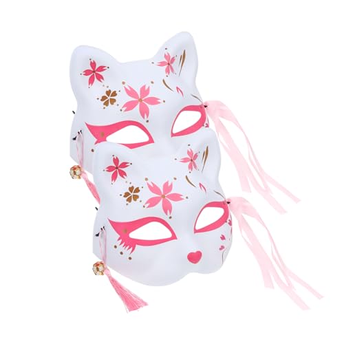 FUNOMOCYA 2 Stück Teiliges Sakura Fuchs Halbmasken für Halloween Cosplay Party Leichte Atmungsaktive Masken für Maskenball und Verkleidung Dekoratives Kostümzubehör für Erwachsene FUNOMOCYA 2 Stück Teiliges Sakura Fuchs Halbmasken für Halloween Cosplay Party Leichte Atmungsaktive Masken für Maskenball und Verkleidung Dekoratives Kostümzubehör für Erwachsene von FUNOMOCYA