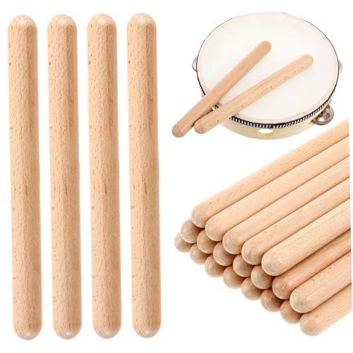 FUNOMOCYA 20 Stück Teiliges Holz Rhythmus Sticks für Pädagogisches Schlaginstrument Sicher Verarbeitet Fördert Musikalische Früherziehung und Rhythmusgefühl für Vorschule und FUNOMOCYA 20 Stück Teiliges Holz Rhythmus Sticks für Pädagogisches Schlaginstrument Sicher Verarbeitet Fördert Musikalische Früherziehung und Rhythmusgefühl für Vorschule und von FUNOMOCYA