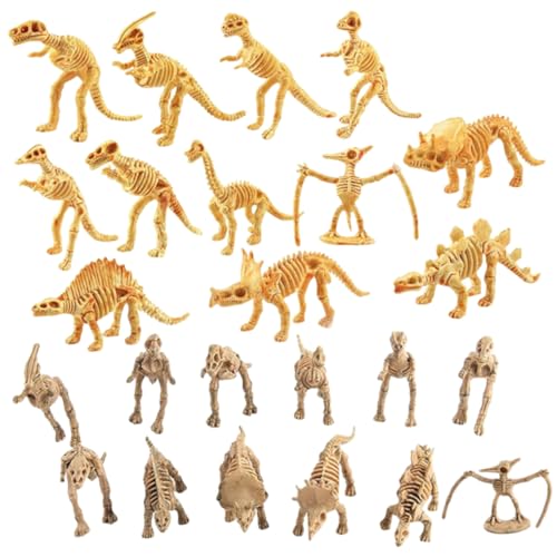 FUNOMOCYA 24 Stück Dinosaurier Skelett Modelle Dinosaurier Skelett Ornamente Dinosaurier Skelett Dekorationen Für Kreative Deko Ideen Und Sammelzwecke Ideal Für Kinder Und von FUNOMOCYA