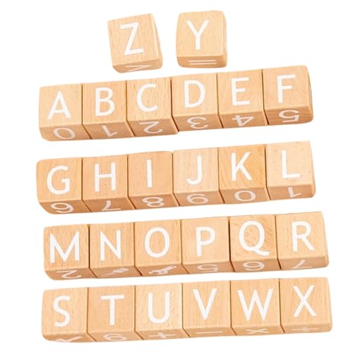 FUNOMOCYA 26 Stück Teiliges Holz Buchstaben und Zahlenbausteine Bunte Große Bauklötze Pädagogisches Lernspielzeug für Frühkindlichen Alphabet und Zahlenförderung FUNOMOCYA 26 Stück Teiliges Holz Buchstaben und Zahlenbausteine Bunte Große Bauklötze Pädagogisches Lernspielzeug für Frühkindlichen Alphabet und Zahlenförderung von FUNOMOCYA