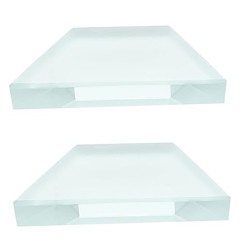 FUNOMOCYA 2pcs Optische Glaslinsen Laborunterrichtslinse Physische Lernmaterialien von FUNOMOCYA