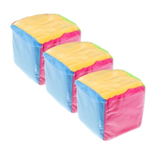 FUNOMOCYA 3 Stück Teiliges Große Würfel Lernspielzeug aus Weichem Stoff mit Transparenten Kartentaschen Sechseitige Bunte Sichere Würfel für Interaktive Spiele und Mathematikunterricht FUNOMOCYA 3 Stück Teiliges Große Würfel Lernspielzeug aus Weichem Stoff mit Transparenten Kartentaschen Sechseitige Bunte Sichere Würfel für Interaktive Spiele und Mathematikunterricht von FUNOMOCYA