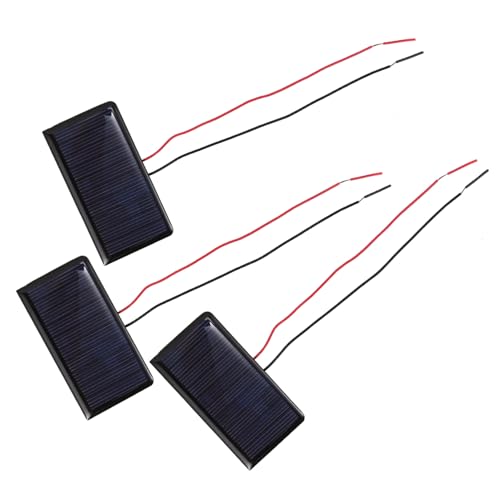 FUNOMOCYA 3 Teiliges Solarpanel Solarzellen Heim Solar Tablet Ladegerät Solar Ladegerät Tragbarer Solar Akku Miniatur Set Tragbares Ladegerät Auto Ladezubehör DIY Solarzelle von FUNOMOCYA