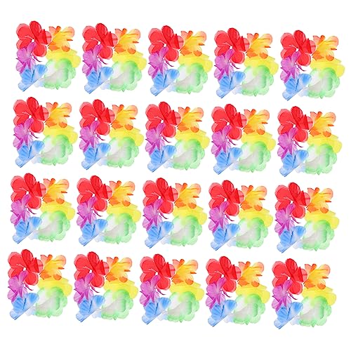 FUNOMOCYA 30 Paar Armband Hawaiianisches Fußkettchen Luau-leis-armbänder Luau-partykostüm Luau-party-armbänder Hawaiianische Leis Hawaiianische Leis-armbänder Luau-armbänder Plastik von FUNOMOCYA