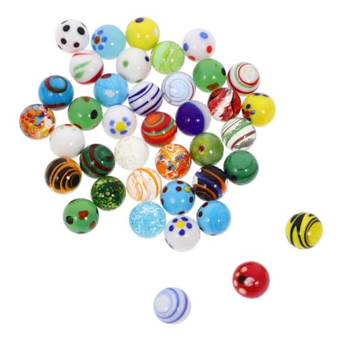 FUNOMOCYA 38 Stück Teiliges Glasmurmeln Bunte Dekokugeln für Vase Füller und Murmelspiele Glatte Farbige Glaskugeln als Dekorative Glasperlen für Aquarium und Spielspaß FUNOMOCYA 38 Stück Teiliges Glasmurmeln Bunte Dekokugeln für Vase Füller und Murmelspiele Glatte Farbige Glaskugeln als Dekorative Glasperlen für Aquarium und Spielspaß von FUNOMOCYA