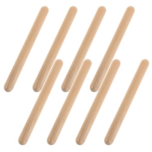 FUNOMOCYA 4 Paare Holz Rhythmusstäbe für Natürliche Percussion Sticks Interaktives Orff Musikinstrument für Frühkindliche Musikpädagogik Sicher Verarbeitet für Vorschulklassen und FUNOMOCYA 4 Paare Holz Rhythmusstäbe für Natürliche Percussion Sticks Interaktives Orff Musikinstrument für Frühkindliche Musikpädagogik Sicher Verarbeitet für Vorschulklassen und von FUNOMOCYA