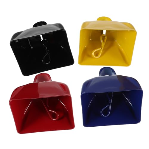 FUNOMOCYA 4 Stück Teiliges Bunte Metall Kuhglocken mit Ergonomischem Griff Laute Hand-klangerzeuger für Sportveranstaltungen Team-Freude und Feierlichkeiten Kompakt Tragbar und Langlebig FUNOMOCYA 4 Stück Teiliges Bunte Metall Kuhglocken mit Ergonomischem Griff Laute Hand-klangerzeuger für Sportveranstaltungen Team-Freude und Feierlichkeiten Kompakt Tragbar und Langlebig von FUNOMOCYA