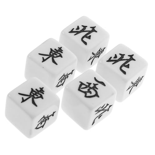 FUNOMOCYA 5 Stück Teiliges Mahjong Würfel Windrichtung Würfel mit Abgerundeten Ecken Leicht und Kompakt für Brettspiele Partys Familienfeiern Dekoratives Spielzubehör FUNOMOCYA 5 Stück Teiliges Mahjong Würfel Windrichtung Würfel mit Abgerundeten Ecken Leicht und Kompakt für Brettspiele Partys Familienfeiern Dekoratives Spielzubehör von FUNOMOCYA