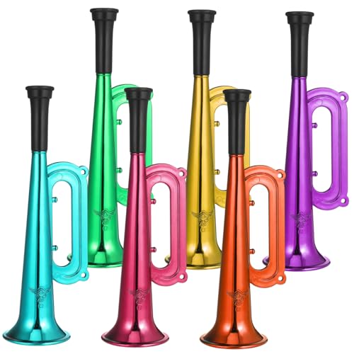 FUNOMOCYA 6 Stück Teiliges Bunte Kunststoff Trompeten für Sportfeste Partydeko Jubelgerät Spaßinstrumente FUNOMOCYA 6 Stück Teiliges Bunte Kunststoff Trompeten für Sportfeste Partydeko Jubelgerät Spaßinstrumente von FUNOMOCYA
