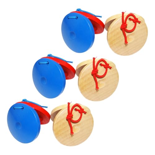 FUNOMOCYA 6 Stück Teiliges Holz Kastagnetten für Bunte Percussion Instrumente Sicherer Lernspielzeug für Musikalische Früherziehung für Kleinkinder und Sensorische Entwicklung FUNOMOCYA 6 Stück Teiliges Holz Kastagnetten für Bunte Percussion Instrumente Sicherer Lernspielzeug für Musikalische Früherziehung für Kleinkinder und Sensorische Entwicklung von FUNOMOCYA